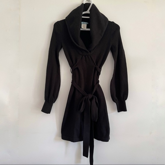 Marciano long sleeve mini black dress size XS - Picture 1 of 2